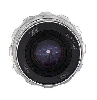 Industar-26m FED 2.8/52mm Vintage lens with M39 screw mount for
