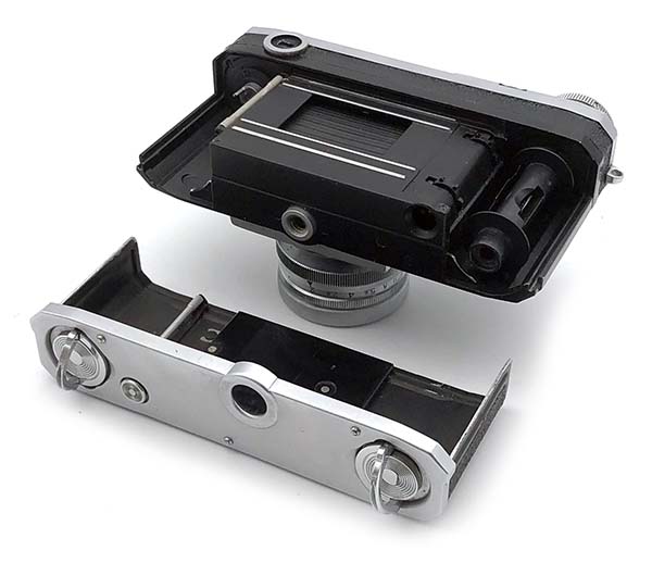 Soviet copy of Contax II Zeiss Ikon CHROME camera with