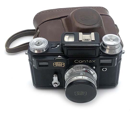 Soviet copy of Contax III Zeiss Ikon BLACK camera with Sonnar 2