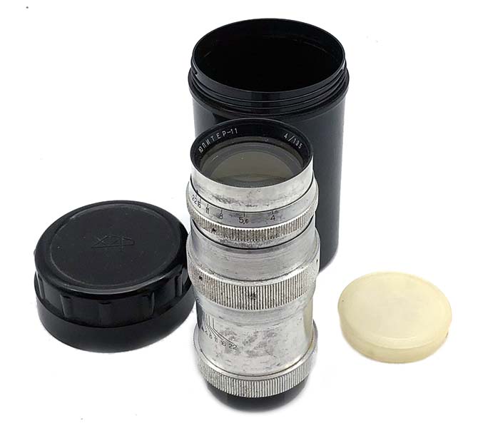 JUPITER-11 4/135mm KOMZ lens M39-L39 screw mount FED Leica Zorki