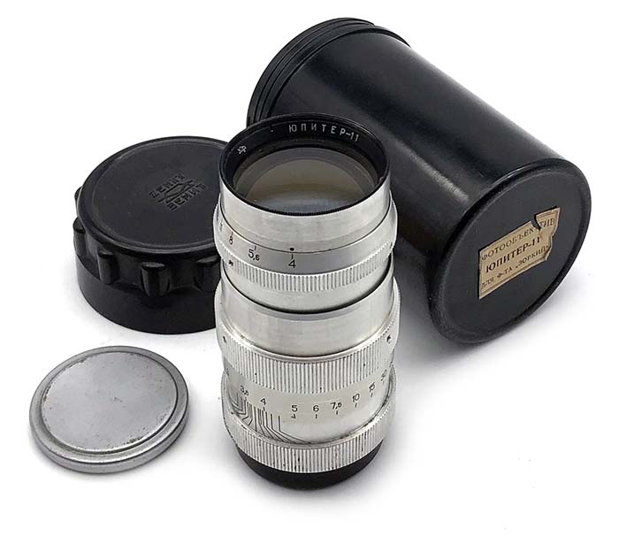 JUPITER-11 4/135mm KOMZ M39-L39 screw mount lens FED Leica Zorki