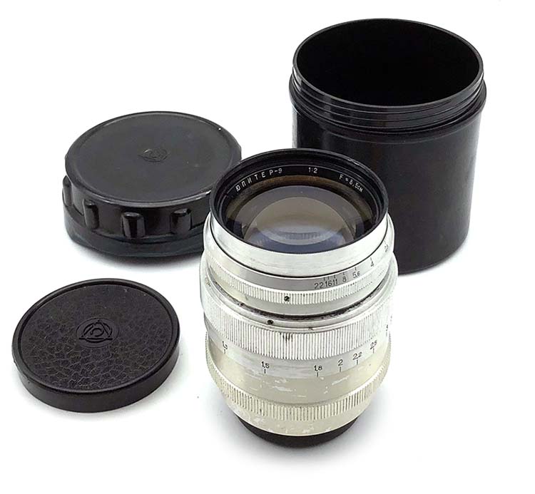 Soviet JUPITER-9 2/85mm MC LZOS lens M39-L39 screw mount FED Leica