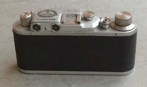 Leica II D Kriegsmarine copy chrome in leather case (FED-Zorki