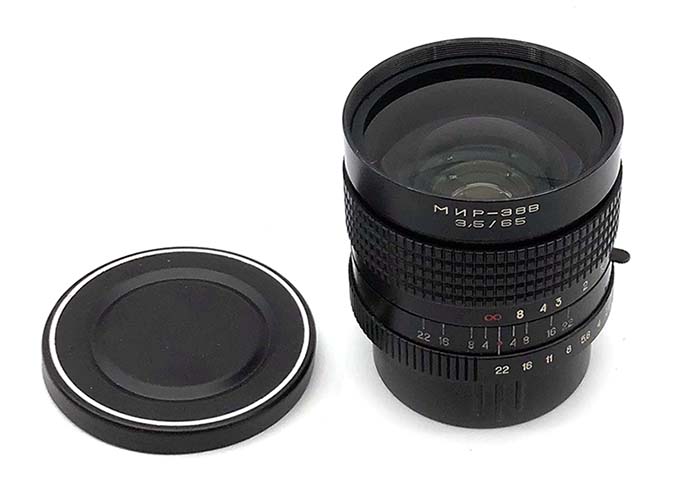 Soviet Mir-38B 3.5/65 Arsenal lens for Kiev 88, Salyut or Arri PL